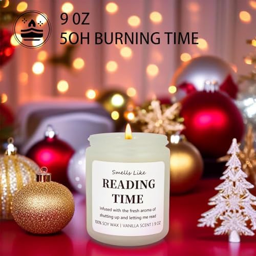 SweJustMei Funny Reading Candle for Book Lovers