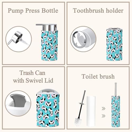 Charming 6-Piece Bathroom Set with Kids Design