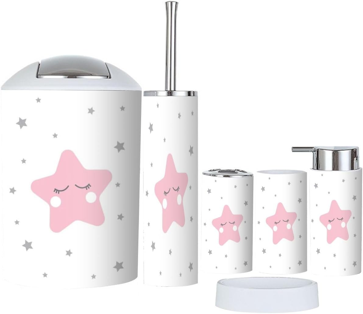 JBNJANKDAV 6-Piece Bathroom Accessories Set