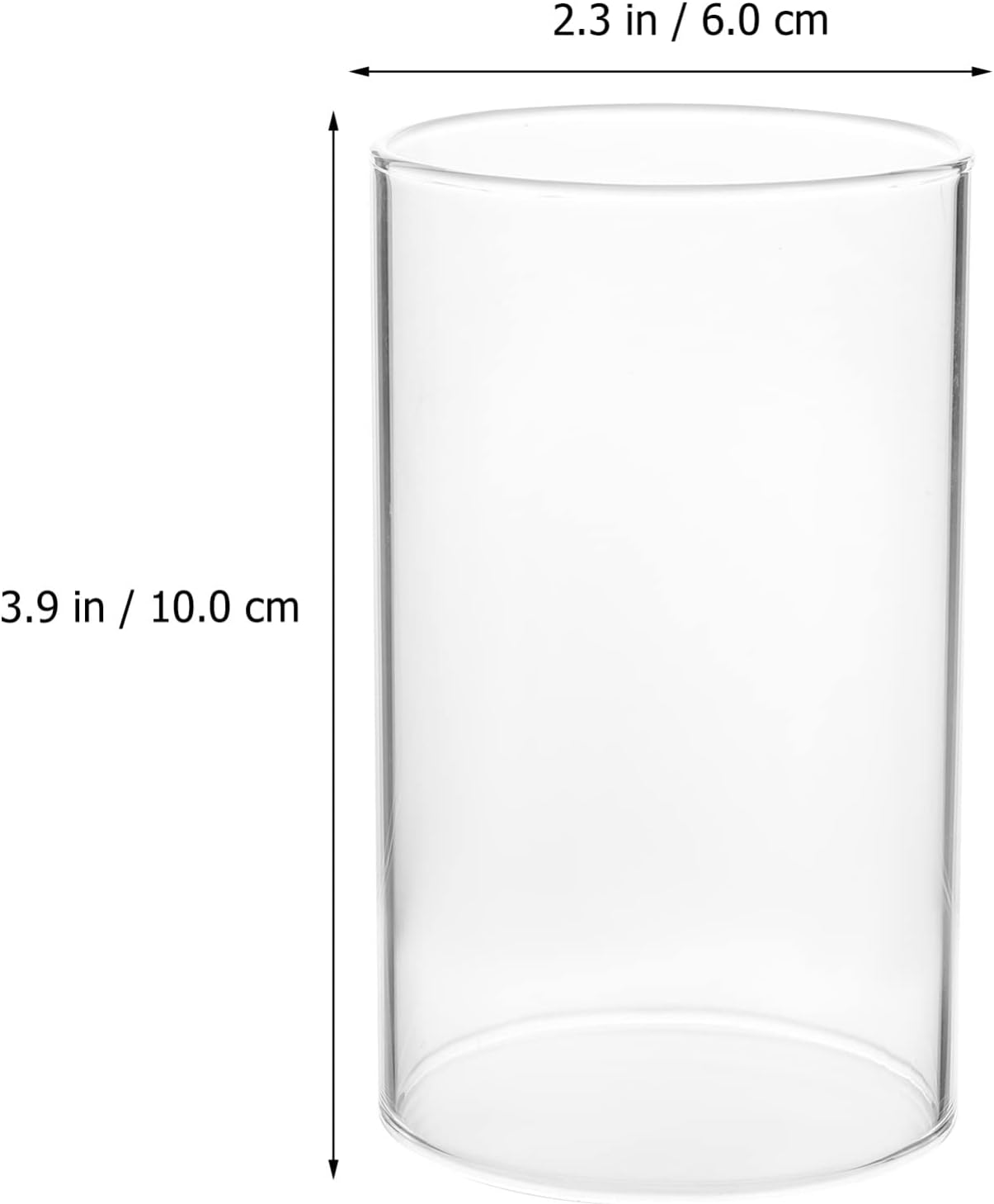 4pc Glass Candle Shade hurricane resistant