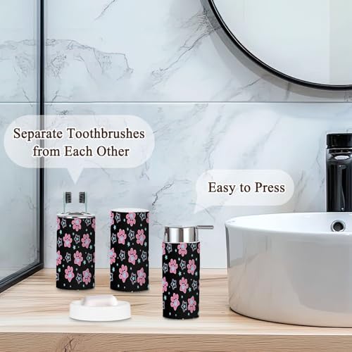 6-Piece Bathroom Set - Cute Functional for Every Space