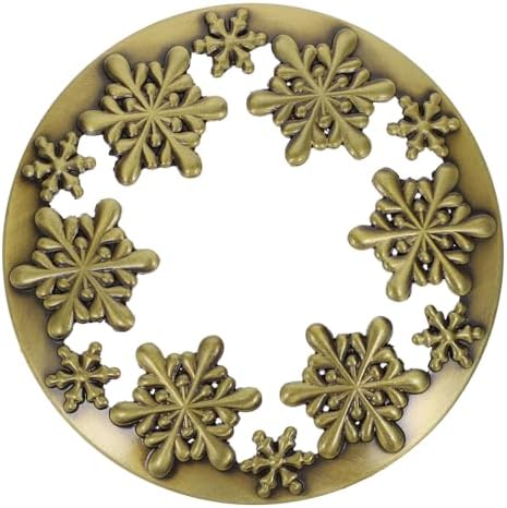 Healeved Snowflake Metal Candle Toppers