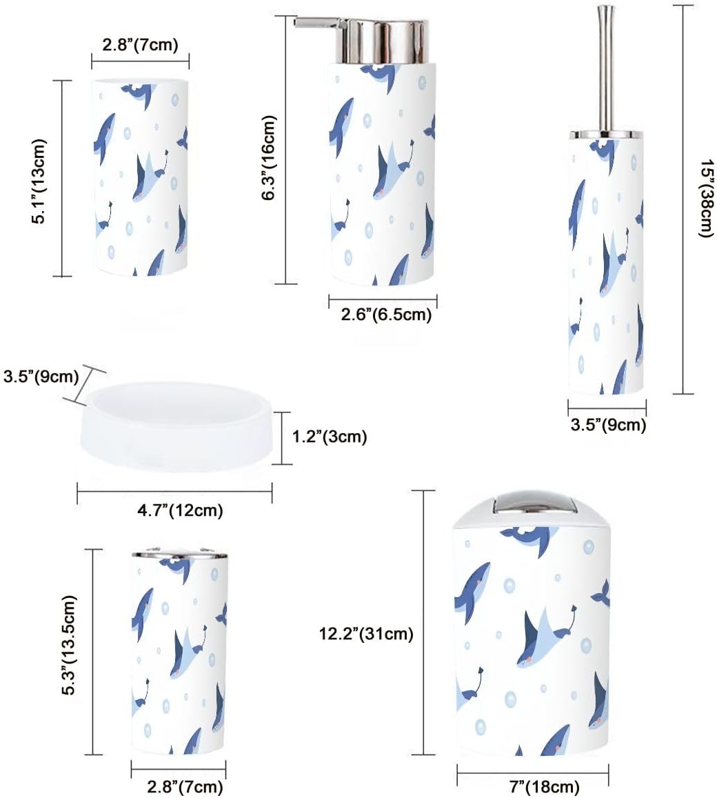 Cute Marine-Themed Bathroom Accessories for Kids