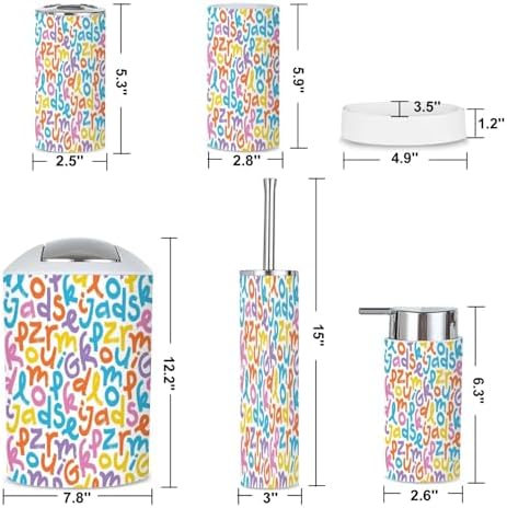 Modern 6-Piece Bathroom Accessories Set