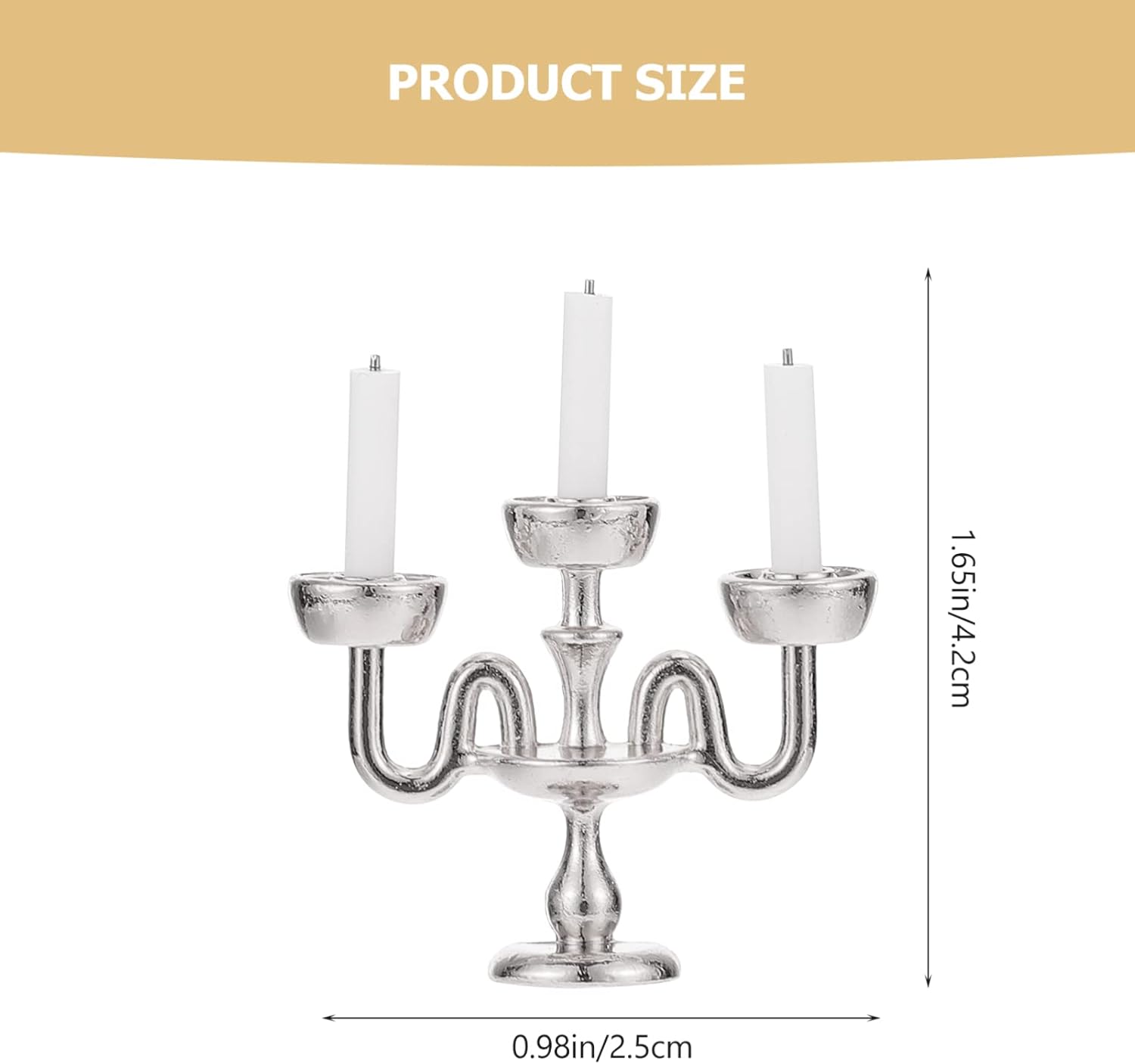 Mini Candlestick Lifelike Design Gothic Householder for Birthdays and More