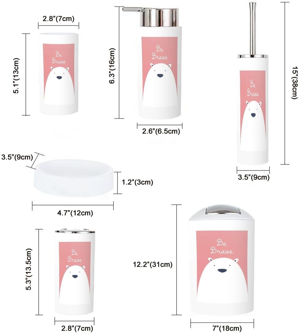 Everything You Need for Your Nursery Bathroom Set of 6