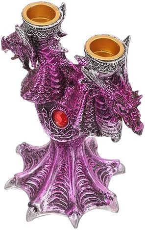 Halloween Alert Resin Dragon Candlestick Holder