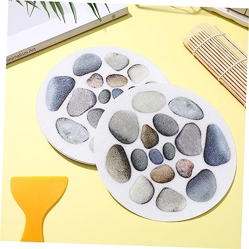 VOSAREA Diameter Stone Pattern Bath Slip Stickers