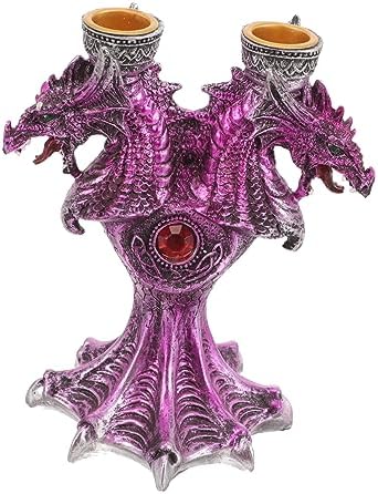 Cabilock Resin Gothic Halloween Dragon Stick Holder Candle
