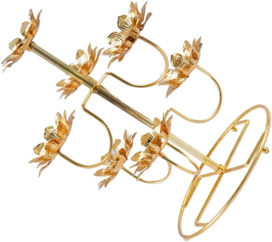 EXCEART Lotus Flower Candle Holder