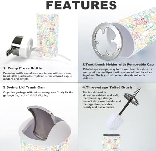 6-Piece Kids Bathroom Set with Style