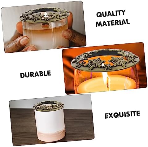 Phenofice Christmas Snowflake Candle Jar Lid Cover Scented Elegant