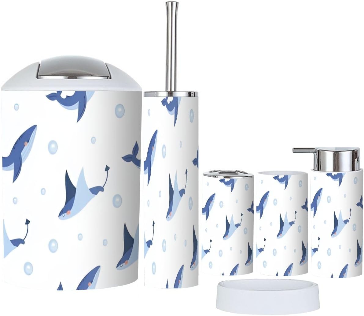 Cute Marine-Themed Bathroom Accessories for Kids