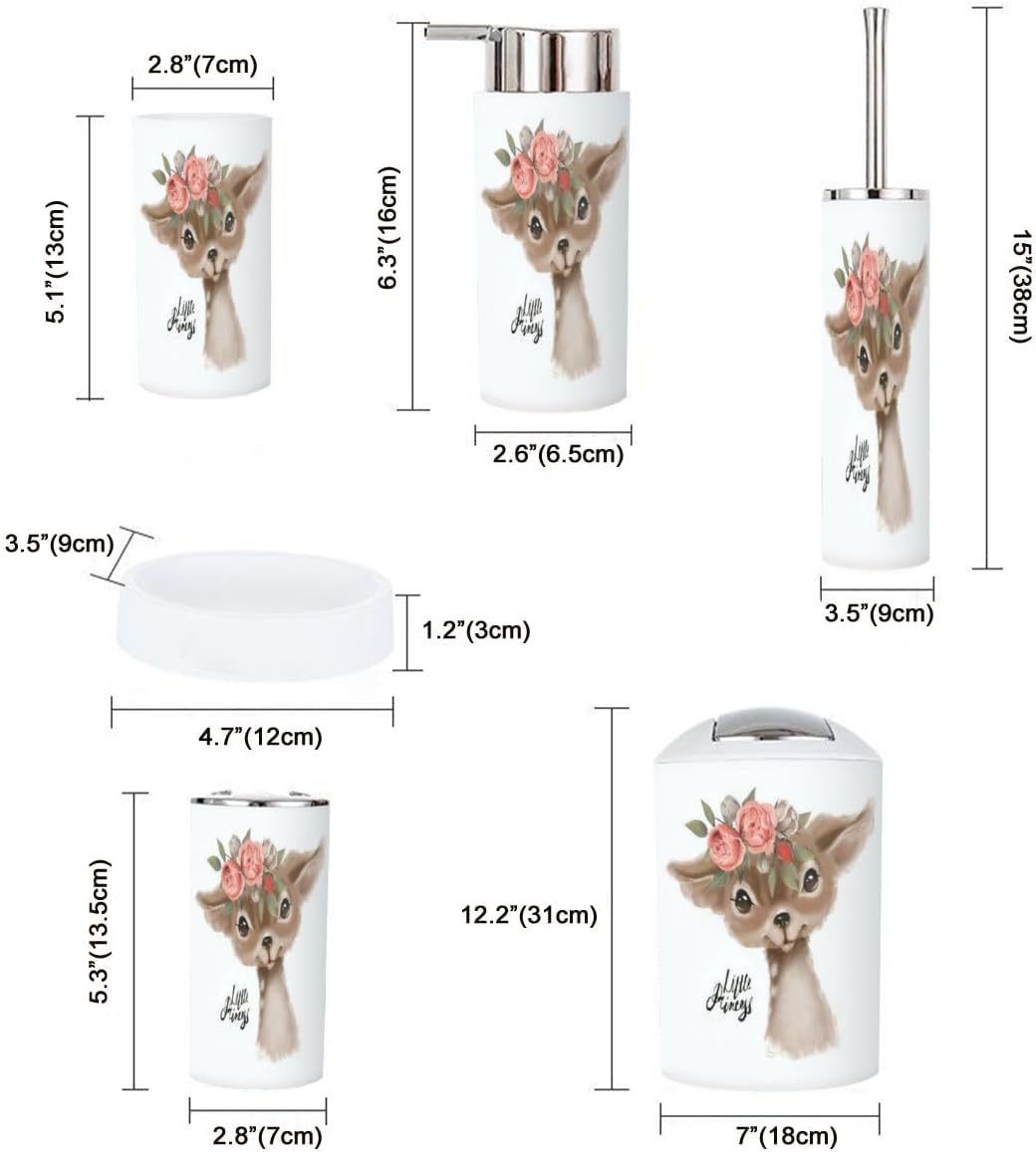 Charming 6-Piece Bathroom Accessory Set