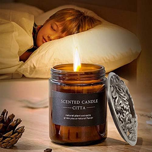 PH PandaHall 2 Pack Jar Candle Topper - Antique Bronze Silver