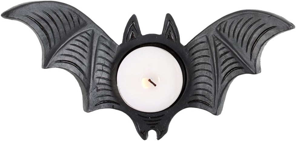 Gothic Bat Tealight Candle Holder - Halloween Decor