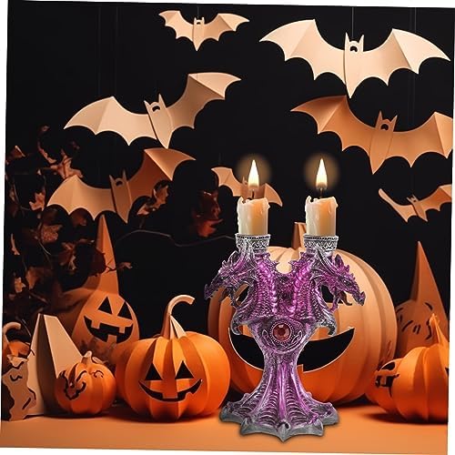 DECHOUS Halloween Dragon Candlestick Holder
