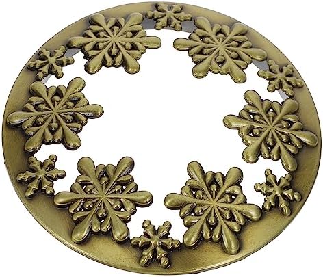 Phenofice Christmas Snowflake Candle Jar Lid Cover Scented Elegant