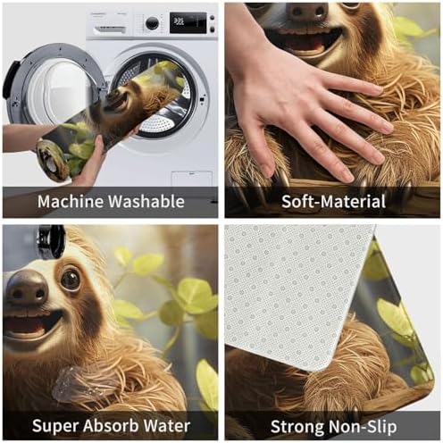 Welcome Home to the Sloth Front Door Mat 236 x 157 in