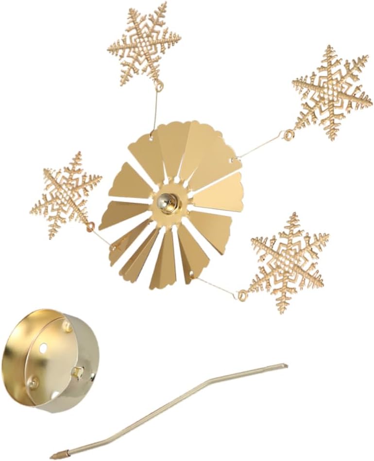 LIFKICH Snowflake Windmill Candleholder