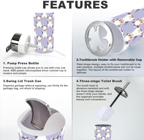 XNGJEMVWXO 6-Piece Cute Decor Set for Kids