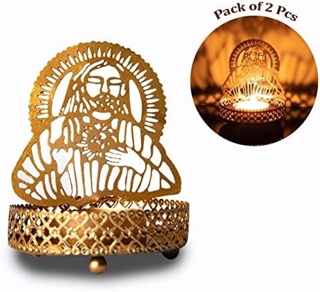 Foundational Christmas Candle Holder Shadow Stand for Table Centerpiece