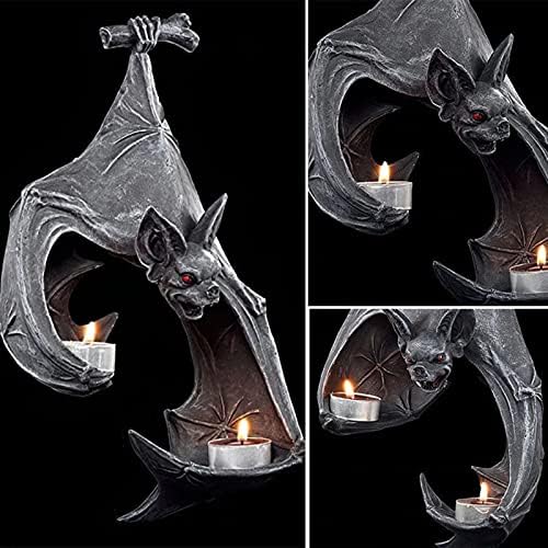 HQSGDMN 2Pcs Bat Wall Sconce Candle Holder