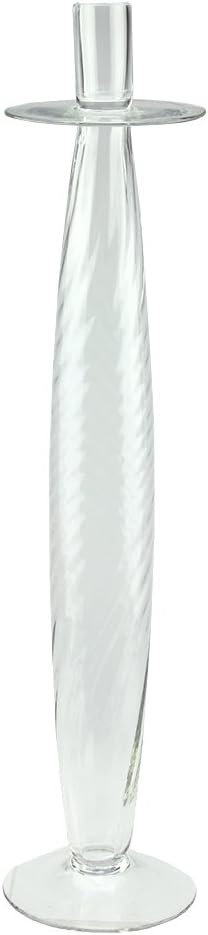 20 Swirled Taper Glass Candle Holder