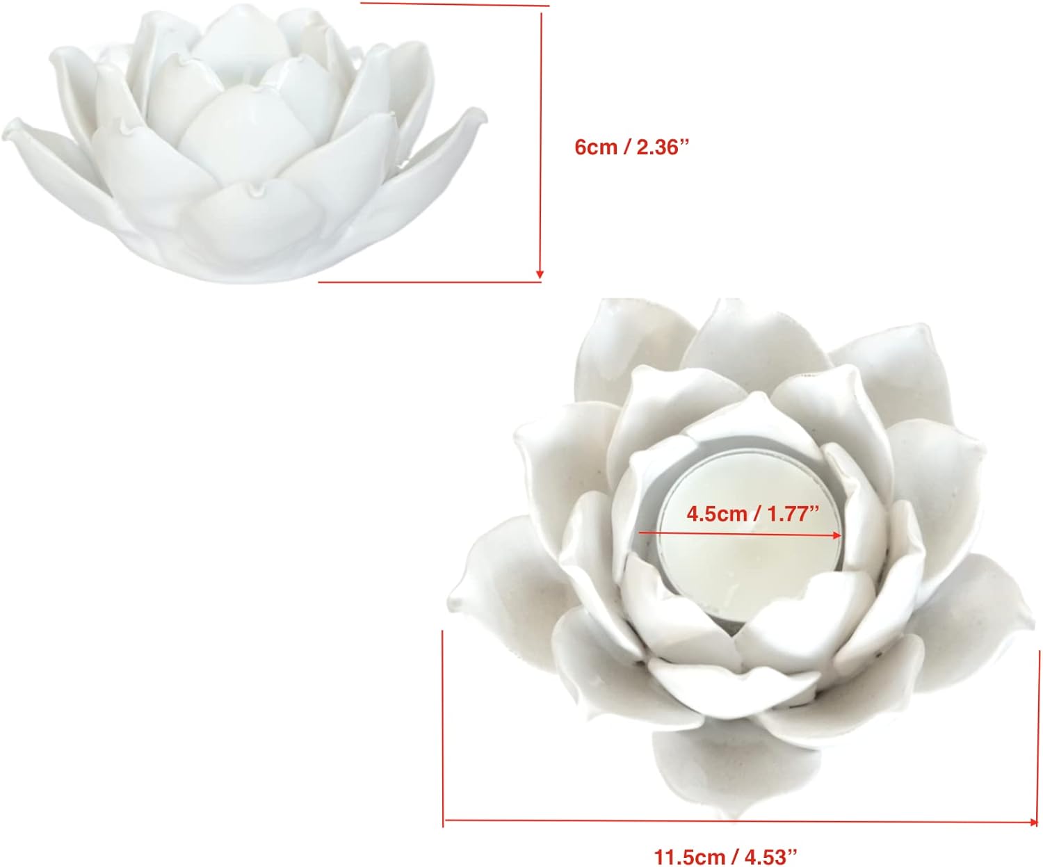 Lotus Tea Light Candle Holder
