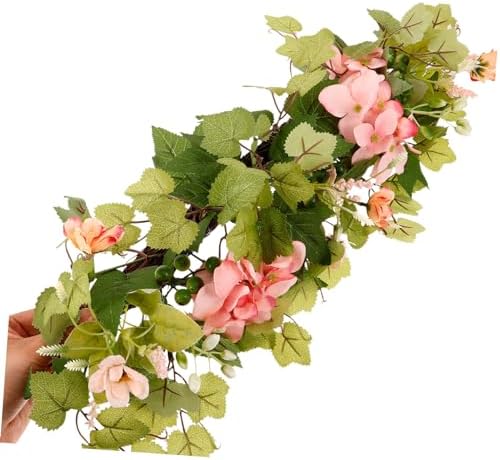 Vibrant 2-Piece Artificial Rose Vine Candle Holders for Weddings