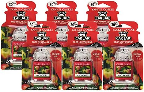 Yankee Candle Macintosh Ultimate Car Jar - Pack of 6