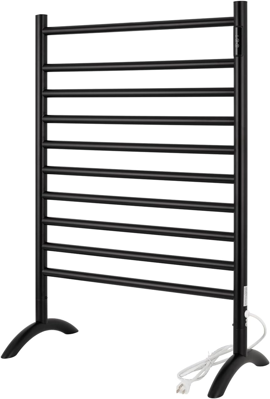 Sturdy Towel Warmer Black stainless Steel