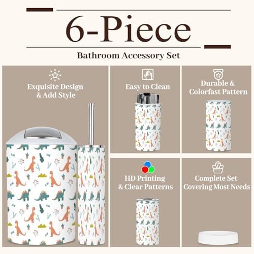 Fun Dinosaur Bathroom Set for Kids