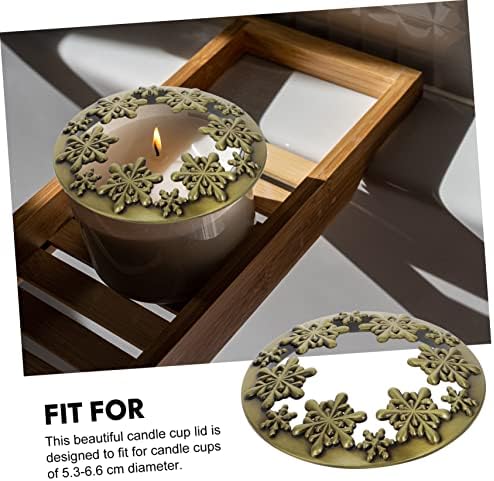 VICASKY Portable Zinc Alloy Candle Jar Lid