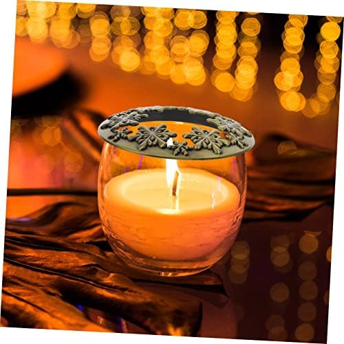 Phenofice Christmas Snowflake Candle Jar Lid Cover Scented Elegant