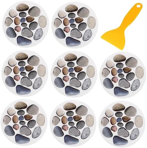 VOSAREA Diameter Stone Pattern Bath Slip Stickers
