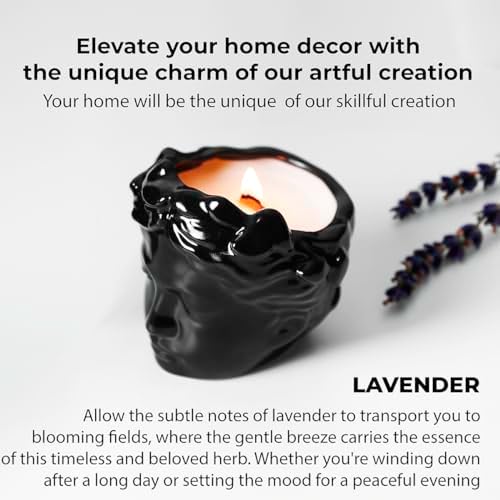 Wood Wick Candles With Crackle - Lavender Scent