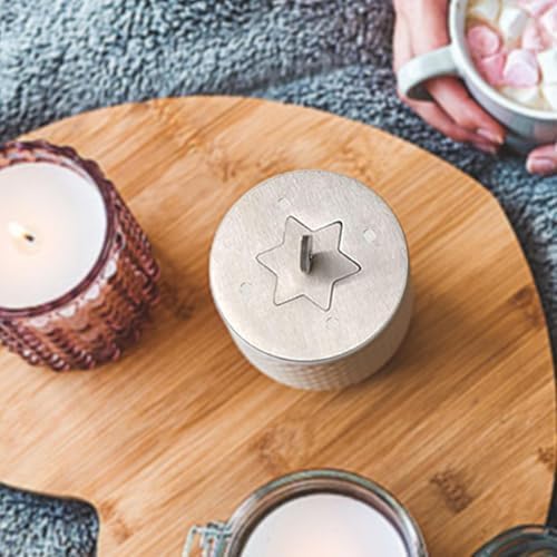Hexagonal Star Jar Candle Lid with Wind Protection