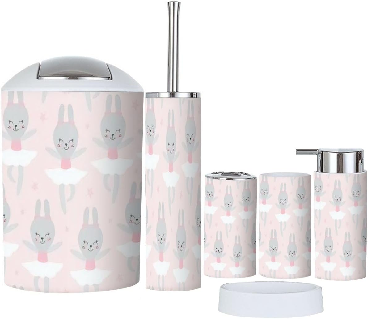 Cute 6-Piece Baby Bunny Replacement Accessory Set