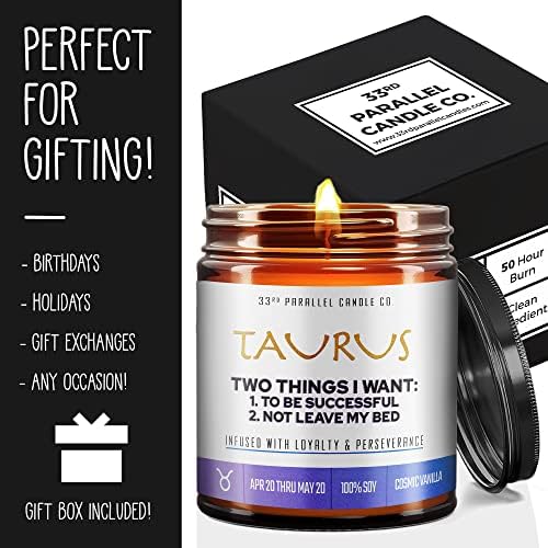 Taurus Zodiac Candle