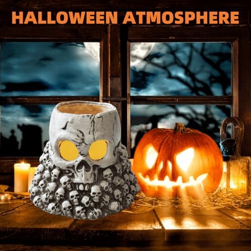 LED Skeleton Candle Holder