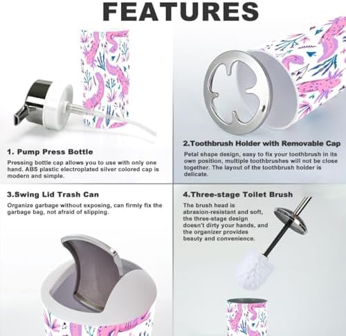 Stylish 6-Piece Bathroom Accessory Set