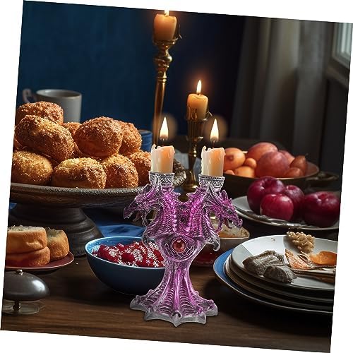 Halloween Alert Resin Dragon Candlestick Holder