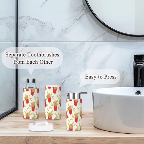 Bathroom Accessories Set - Modern BMC Storage for 6-Piece BMC