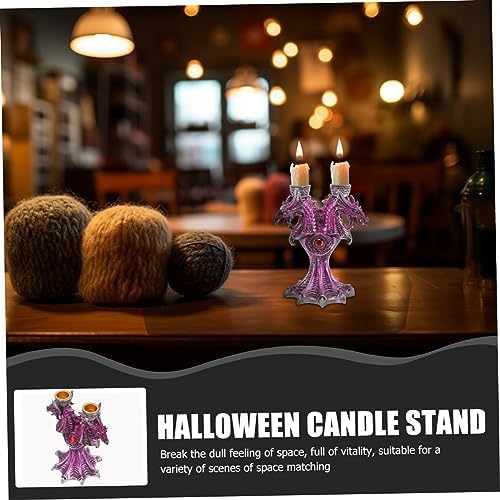 Cabilock Resin Gothic Halloween Dragon Stick Holder Candle