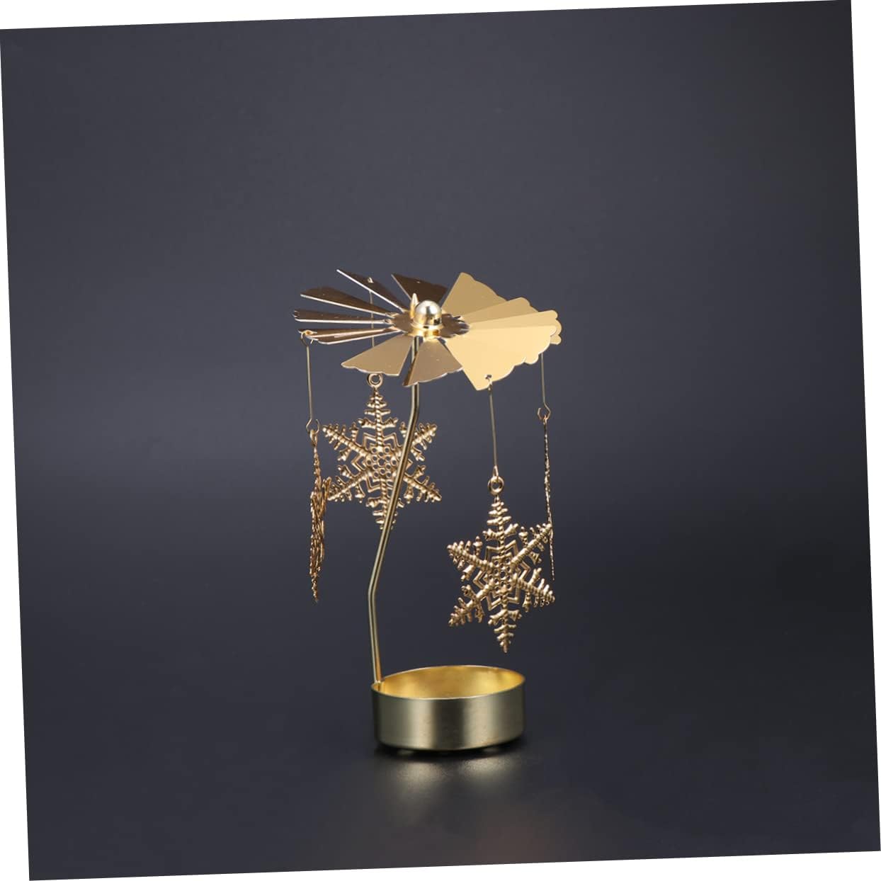 Cabilock Snowflake Rotating Candleholder