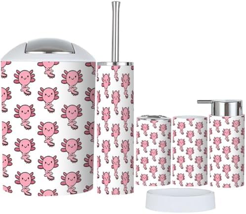 6-Piece Cute Cartoon Bathroom Accessory Set for Kids