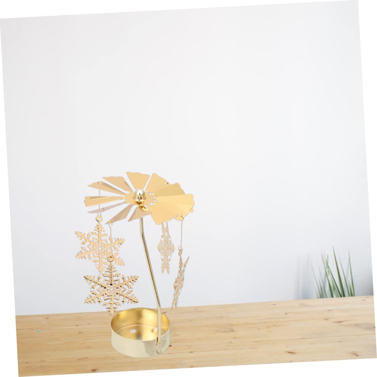 LIFKICH Snowflake Windmill Candleholder