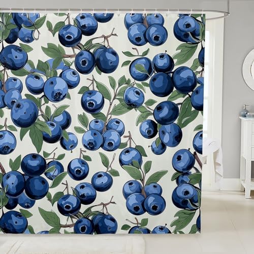 Erosebril Girls Blueberry Bath Curtain