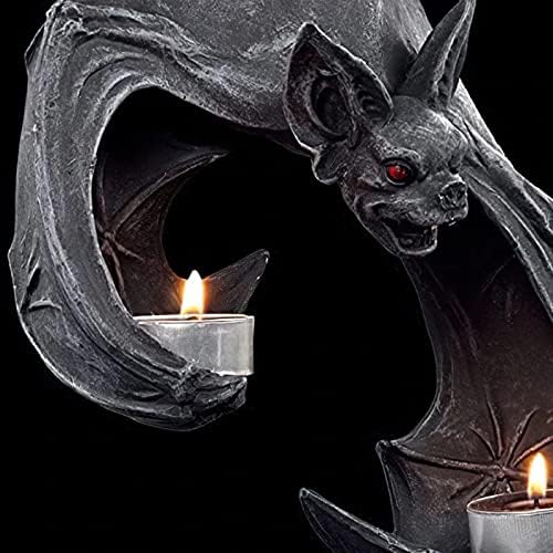 HQSGDMN 2Pcs Bat Wall Sconce Candle Holder